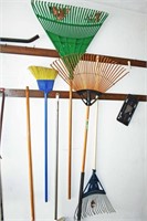 Lawn Rakes, Brooms Lot