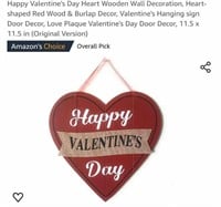 MSRP $10 Valentines Day Wood Sign