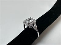 Sterling Silver Engagement Ring Size 8