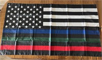 Police, Military, Fire 3' x 5' Nylon Flag