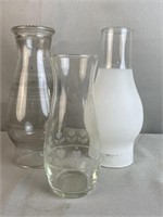 Oil Lamp Globes And Glass Vase