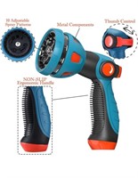 ( New ) Garden Hose Nozzle - 10 Adjustable