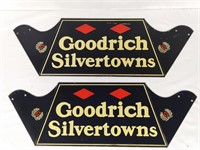 Original NOS Goodrich Silvertowns Tire Rack Signs