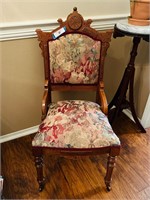 Carved Antique Parlor Chair