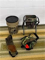 Hunting lot Shoulder pad stool bucket