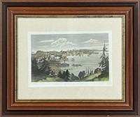 O. PELTON - VIEW OF THE CITY OF ST JOHN NB 1843