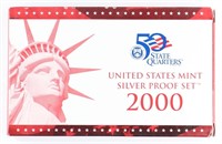 2000 US **SILVER** MINT PROOF SET