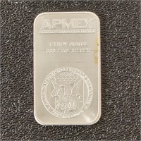 1 Troy Ounce .999 Pure Silver Bullion APMEX