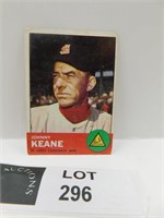 1963 TOPPS JOHNNY KEANE MLB BASEBALL CARD