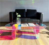 $135 BotaBay Acrylic Coffee Tables for Living Room