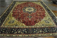 Persian Tabriz Hand Knotted Rug 9.9 x 12.11