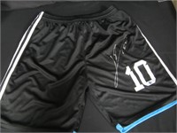 Lionel Messi signed soccer shorts coa