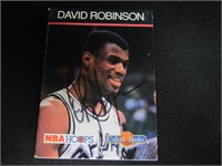 David Robinson signed trading card coa