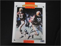 Jim Brown signed poster with coa