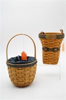 (2) Longaberger Collectors Club Baskets 2001 &