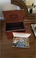 Cigar boxes w/ pins