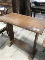 Wood table, 29.5 x 15 x 28.5" tall