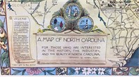 ‘A Map of North Carolina’ by Mabel Pugh printed