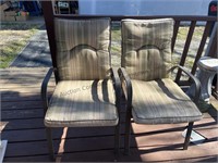 Patio chairs 37” tall 22” wide