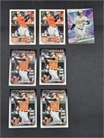 Lot of 7 Adley Rutschman Orioles with Rookie Card-