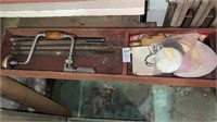 Variety of Antique tools and materials (wooden