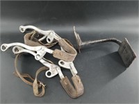 Assorted equestrian bits and buckles