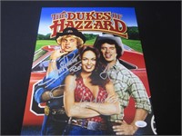 Dukes of Hazzard cast signed 11x14 photo JSA COA