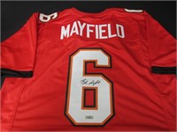 Baker Mayfield signed football jersey COA