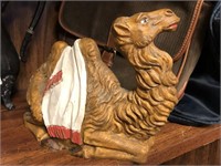 Vintage camel statue, resin