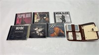 CD lot and playing cards