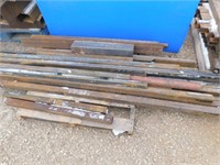 Pallet of various sizes of square tubing
