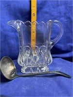 Glass Pitcher with Ladle