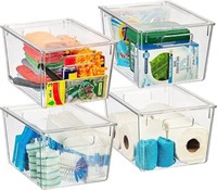 $70 (4 Pack) Plastic Storage Bins with Lids