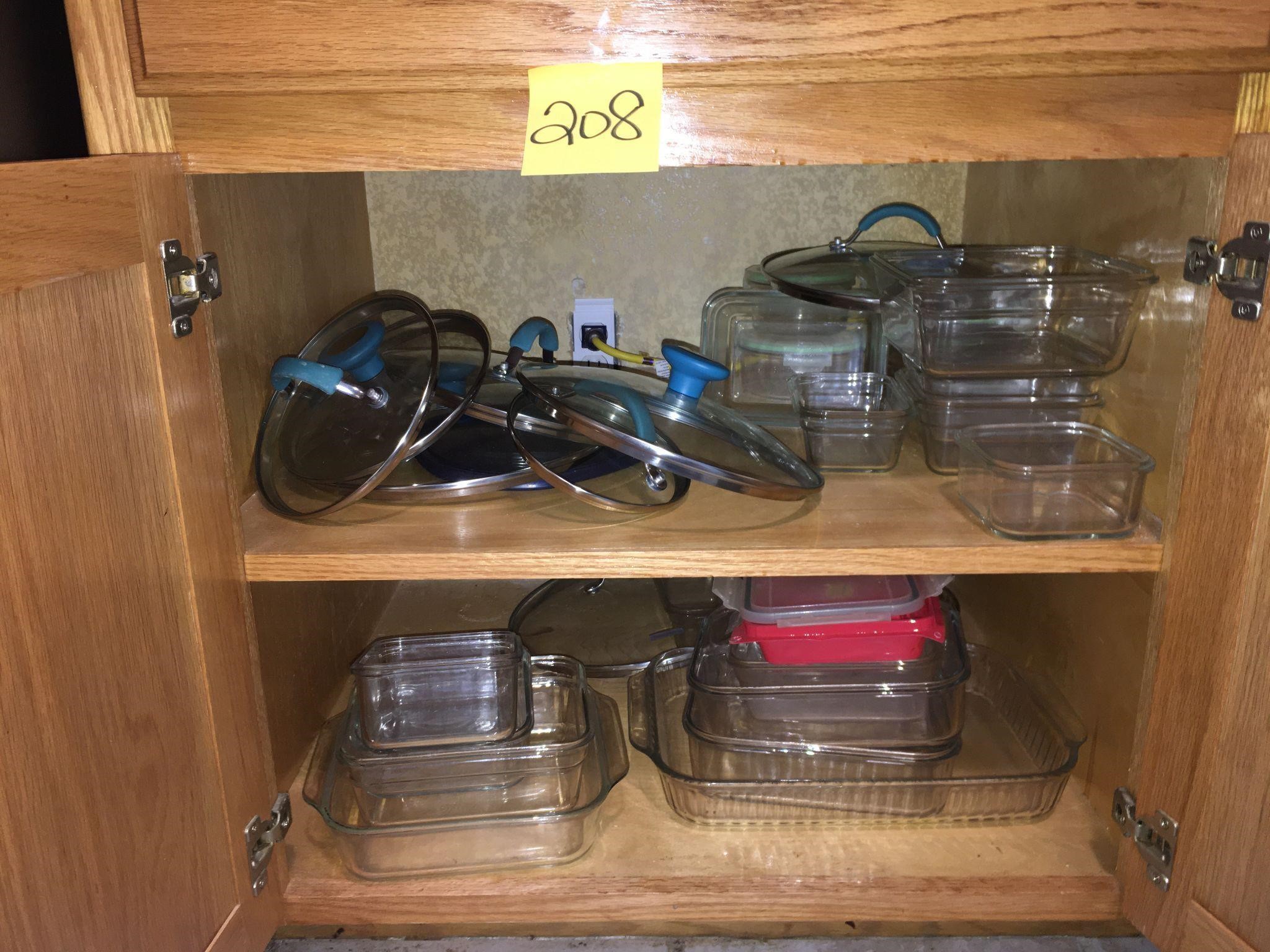 Glass Bakeware Cabinet