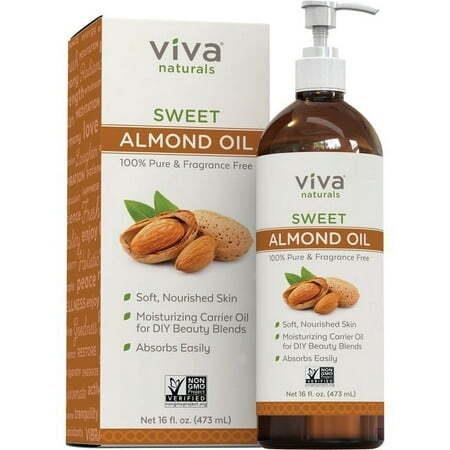 Almond Oil (16 oz); Sweet Almond Oil for Skin