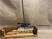 Browning .22 semi-auto rifle with scope SA-22