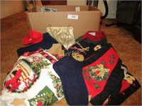 Box of ladies Christmas sweater and