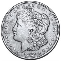 1921 Morgan Silver Dollar NEARLY UNCIRCULATED