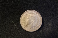 1939 United Kingdom 6 Pence Silver Coin