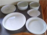 Lot Of Porcelain Bakeware 13" - 10" - 11" - 7" - "