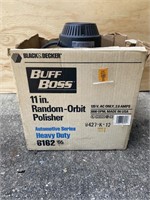 Black & Decker Buff Boss Orbit Polisher w/Pad IOB