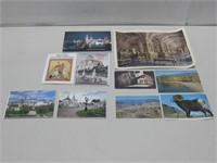 Assorted Post Cards W/Print See Info