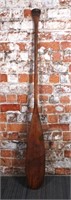 A 19th C, Carved Wood Oar.