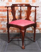 American Bicentennial Queen Ann Corner Arm Chair