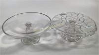 Gorham lead crystal cake stand & more