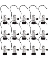 New, DIFIT 15 PCS Laundry Hanging Hook Stainless