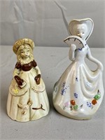 2 Porcelain Girl Bells