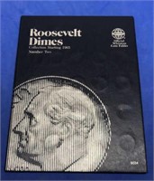 Folder of Roosevelt Dimes 1965-2004