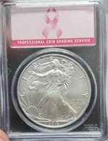 2010 slab Silver Eagle, PCGS MS69