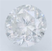 Certified 1.27 ct Round Brilliant Diamond F/SI2